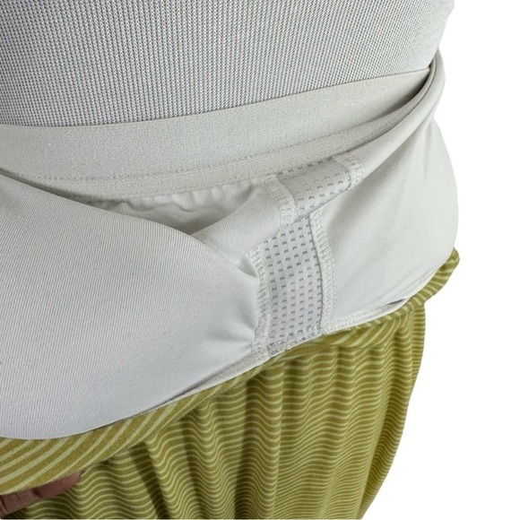 Prana Womens Ayla Dress Sz Small Citronell Tradewinds Stripe Shelf Bra - Picture 9 of 10